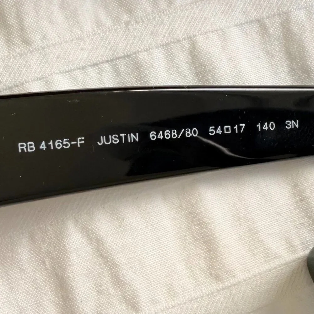 Ray-Ban Justin Classic sunglasses in Green Metallic  NWOT - Picture 9 of 13